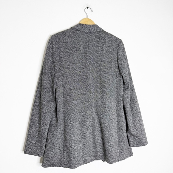 Express Black White Pattern Knit Blazer Jacket Size Medium NWOT Career - Picture 3 of 8